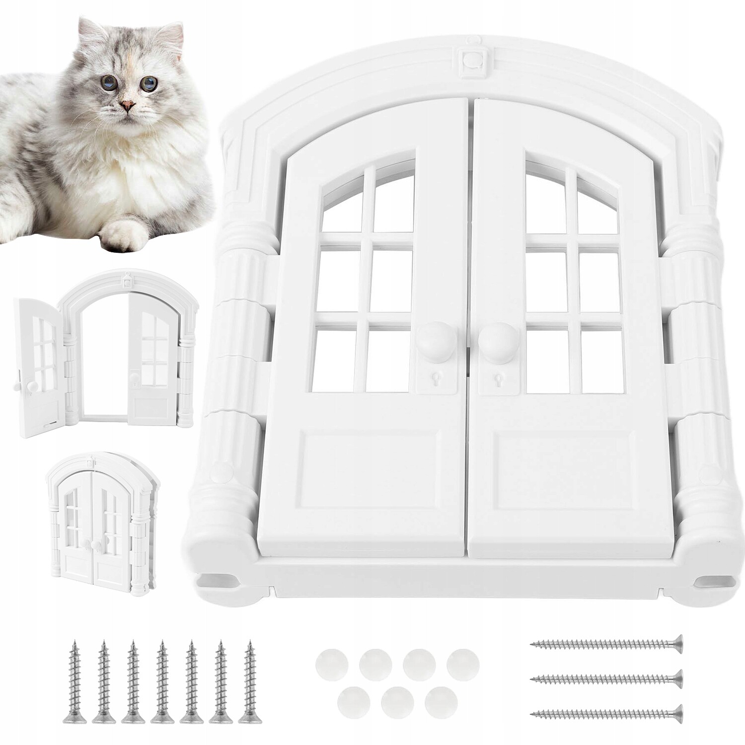 Oboustranná Dvířka Pro Kočky S Náhledem Pro Kočky A Štěňata