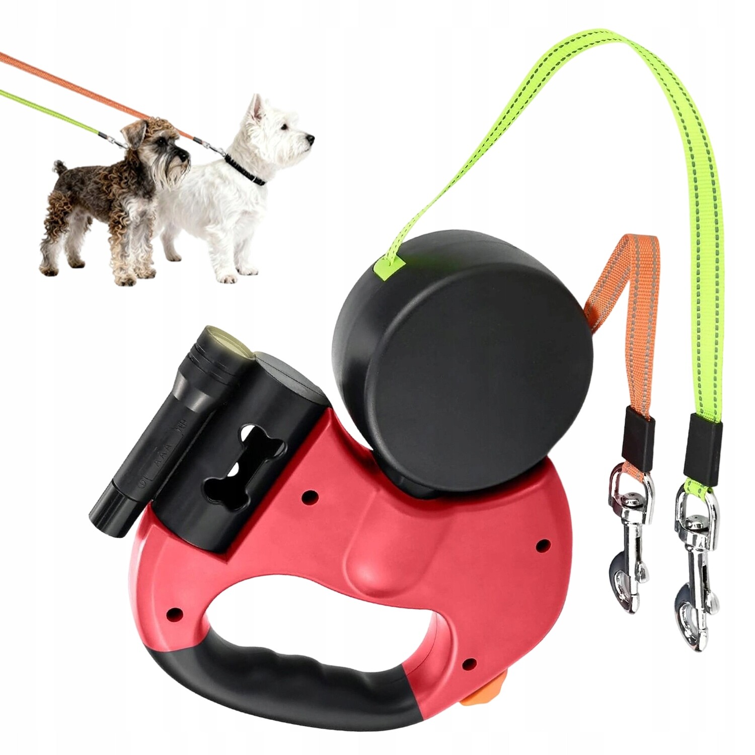 Vodítko Pro 2 Psy S Reflexním Prvkem 3M, Pevné A Odolné