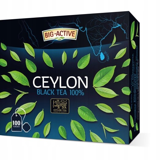 Big Active Čaj černý Ceylon 100 sáčků ex.