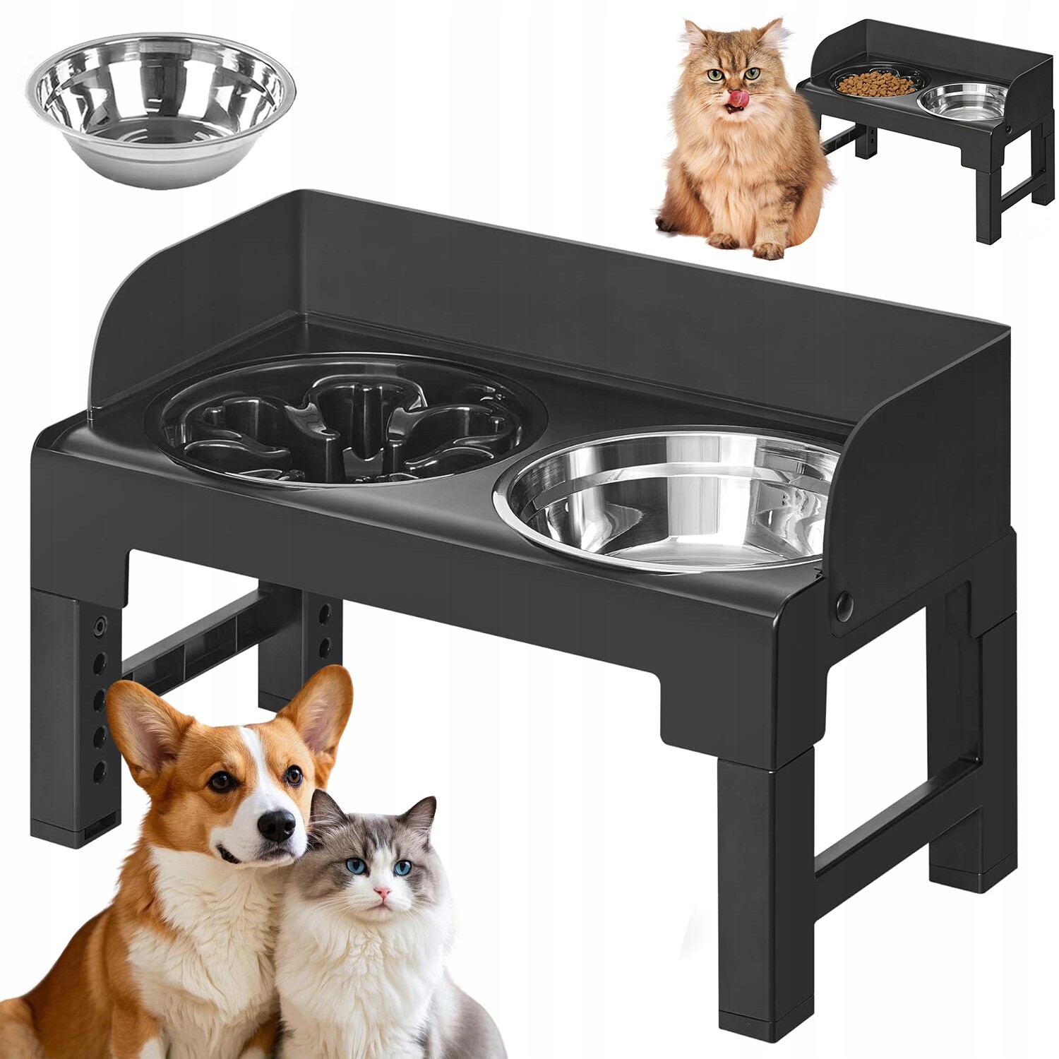 Miska Pro Psa S Nastavitelnou Výškou, Zdravé Krmení, Podavač