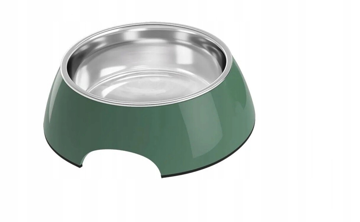 Zoofari Miska pro psa a kočku 0,7 l – nerezová ocel, zelená barva