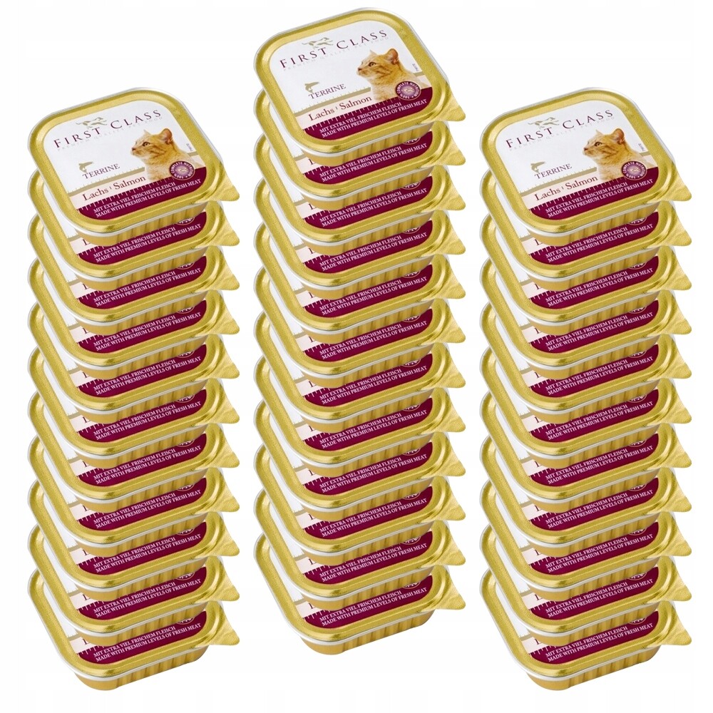 Akinu First Class Losos paštika pro kočky 34 x 100 g