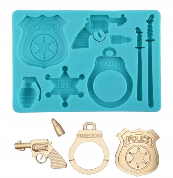 Silikonová forma na fondán Policie (Policie)