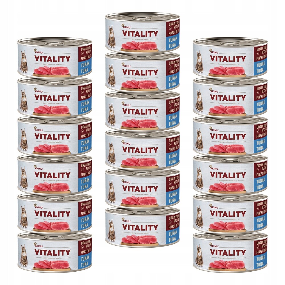 Akinu Vitality Tuňák konzerva pro kočky 18 x 70 g