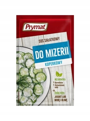 25 x Omáčka do mizerie koprová 9g Prymat