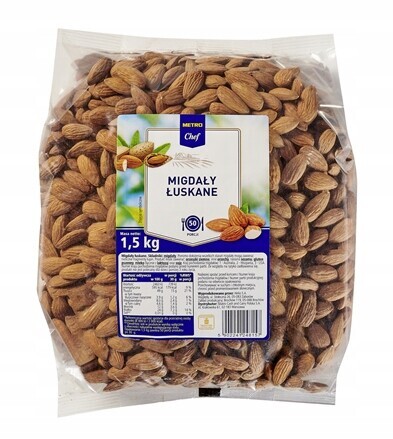 Metro Chef Mandle loupané 1,5 kg