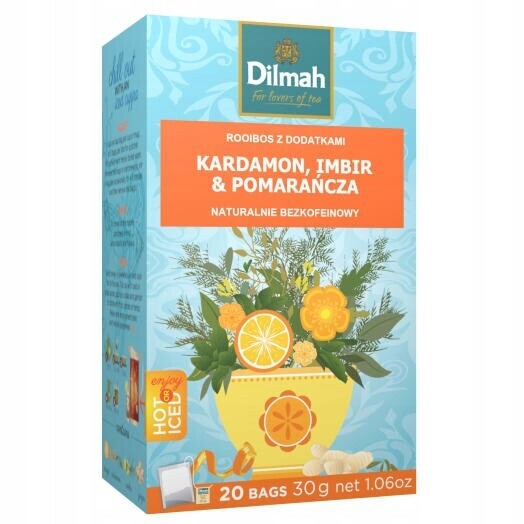 Dilmah Nálev kardamomu a zázvor 20 sáčků ex.