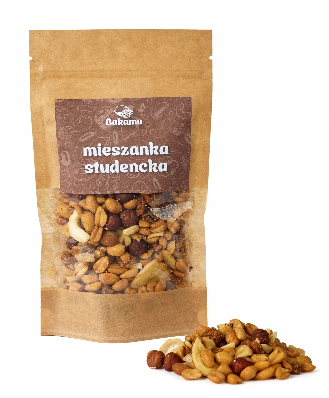 Studentská směs 1kg ořechů a sušeného ovoce, sušené ovoce, zdravá svačinka