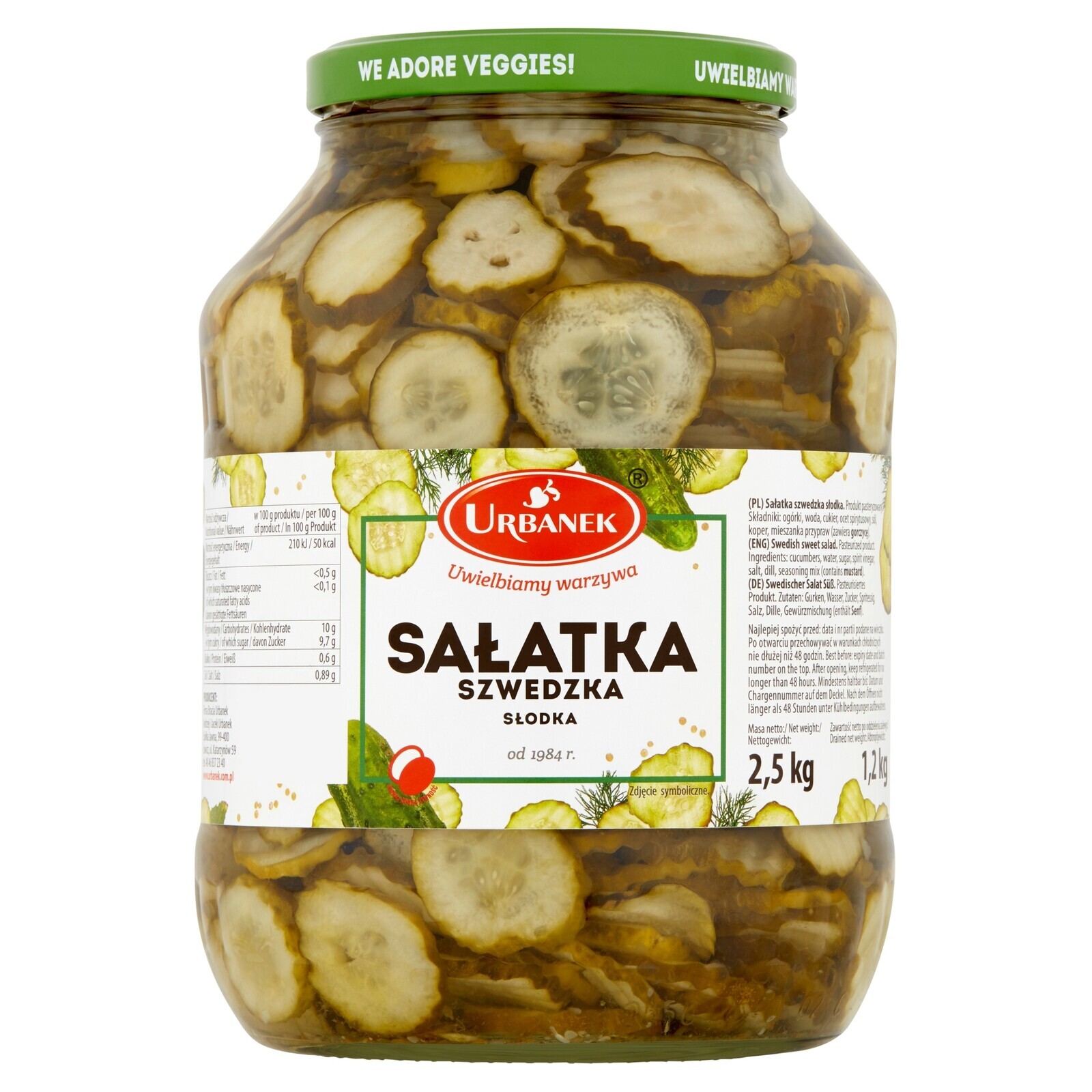 Švédský sladký salát 2,5 kg Urbanek