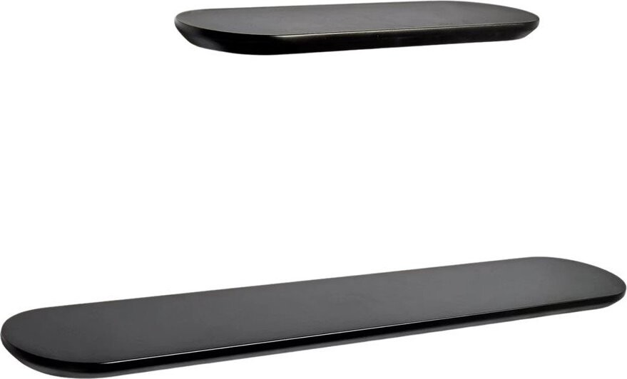 Černé police v sadě 2 ks 55 cm Arely – Kave Home