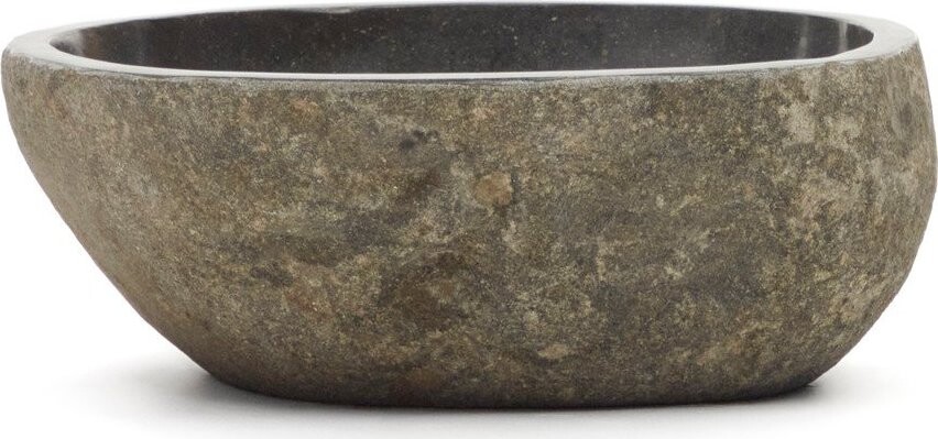 Šedé kamenné kulaté umyvadlo ø 40 cm Tetsu – Kave Home