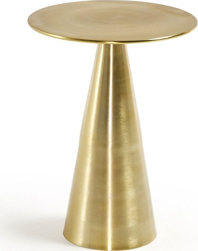 Hliníkový kulatý odkládací stolek ø 39 cm Rhet – Kave Home