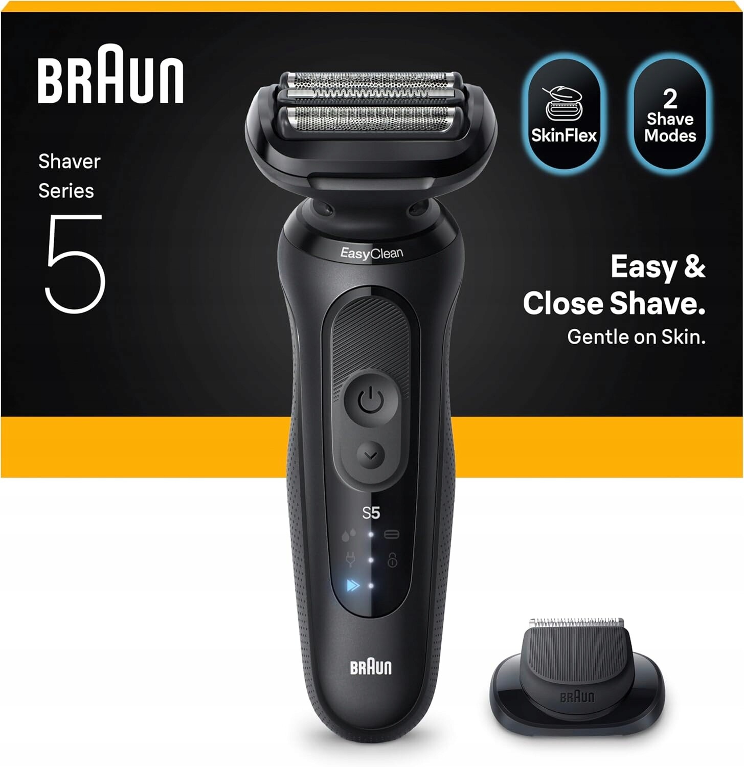 Braun Series 5 Holicí Strojek voděodolný 3 břity zastřihovač 50 minut