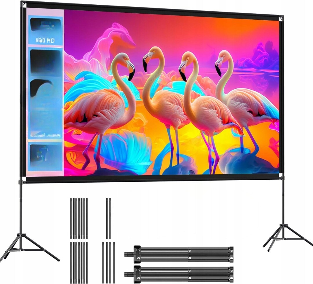 Projekční Plátno Fotografické Pozadí Visulapex 100PALCOVÝ 16:9 4K Domácí Kino