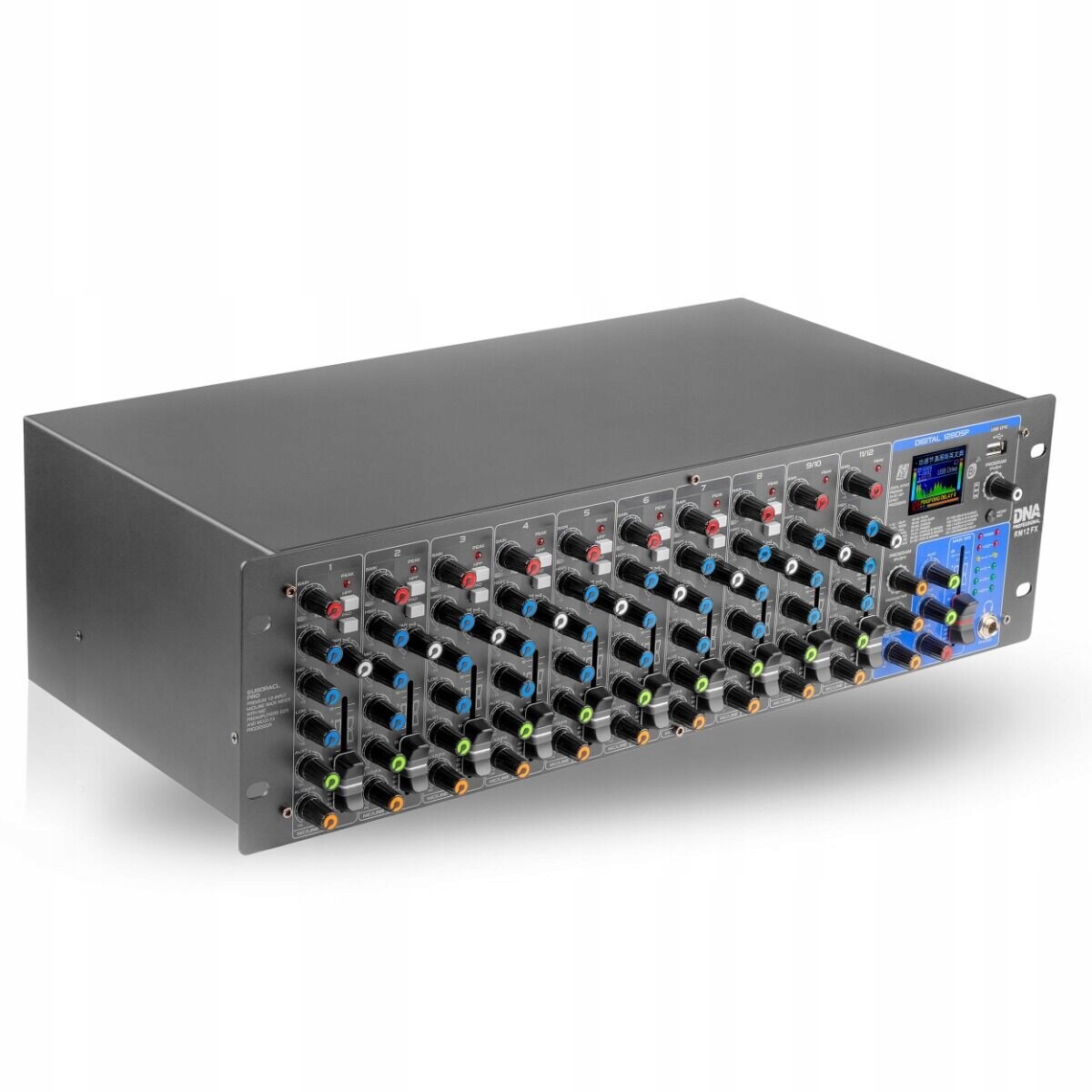 Analogový Studiový Mixér 12-kanálový Bluetooth Dsp Eq MP3 Phantom +48V