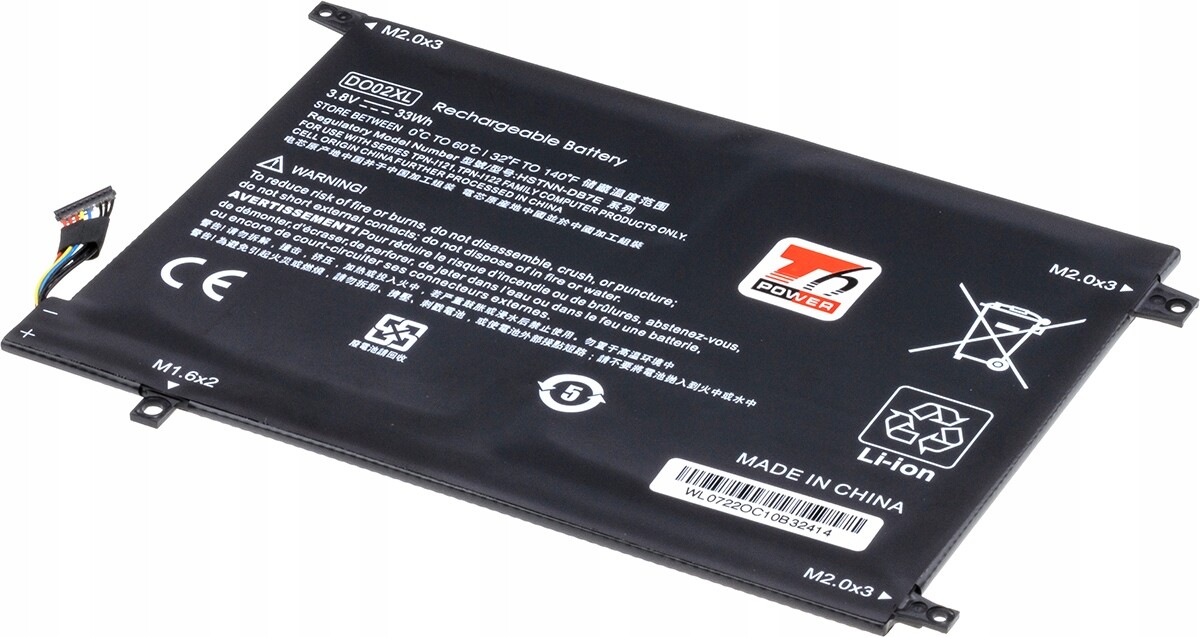 Baterie T6 Power pro Hp Pavilion x2 10-n200 série