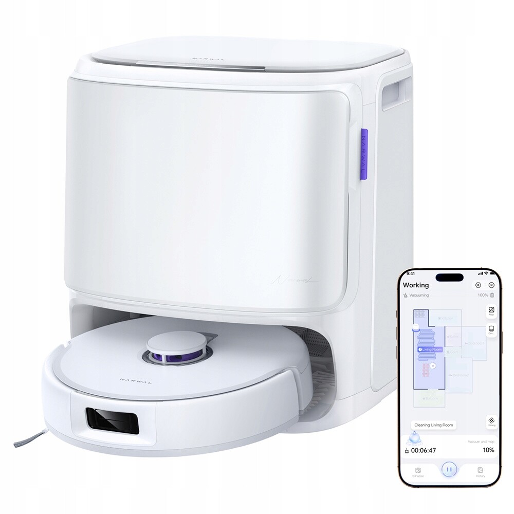 Robotický vysavač Narwal Freo X10 Pro 11000PA s technologií Zero-Tangling EdgeReach