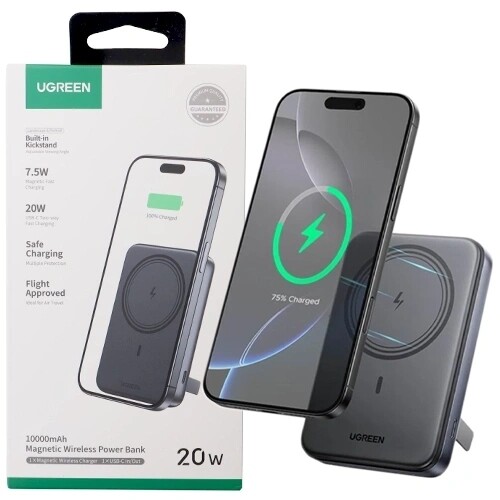 Ugreen Magnetická Powerbanka Přenosná Baterie Ugreen Usb-c 10000 mAh 20 W