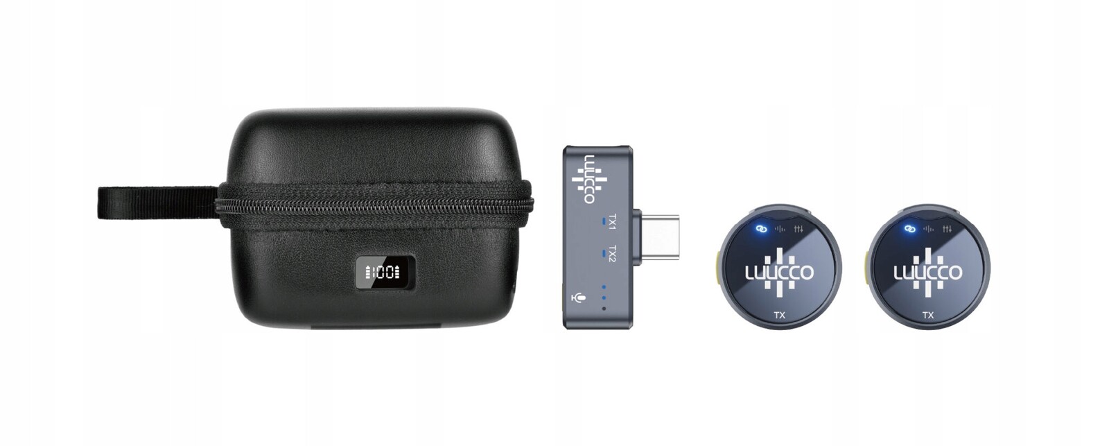 Digitální bezdrátový mikrofon Luucco Airwave K2 bezdrátový mikrofon pro 2 osoby