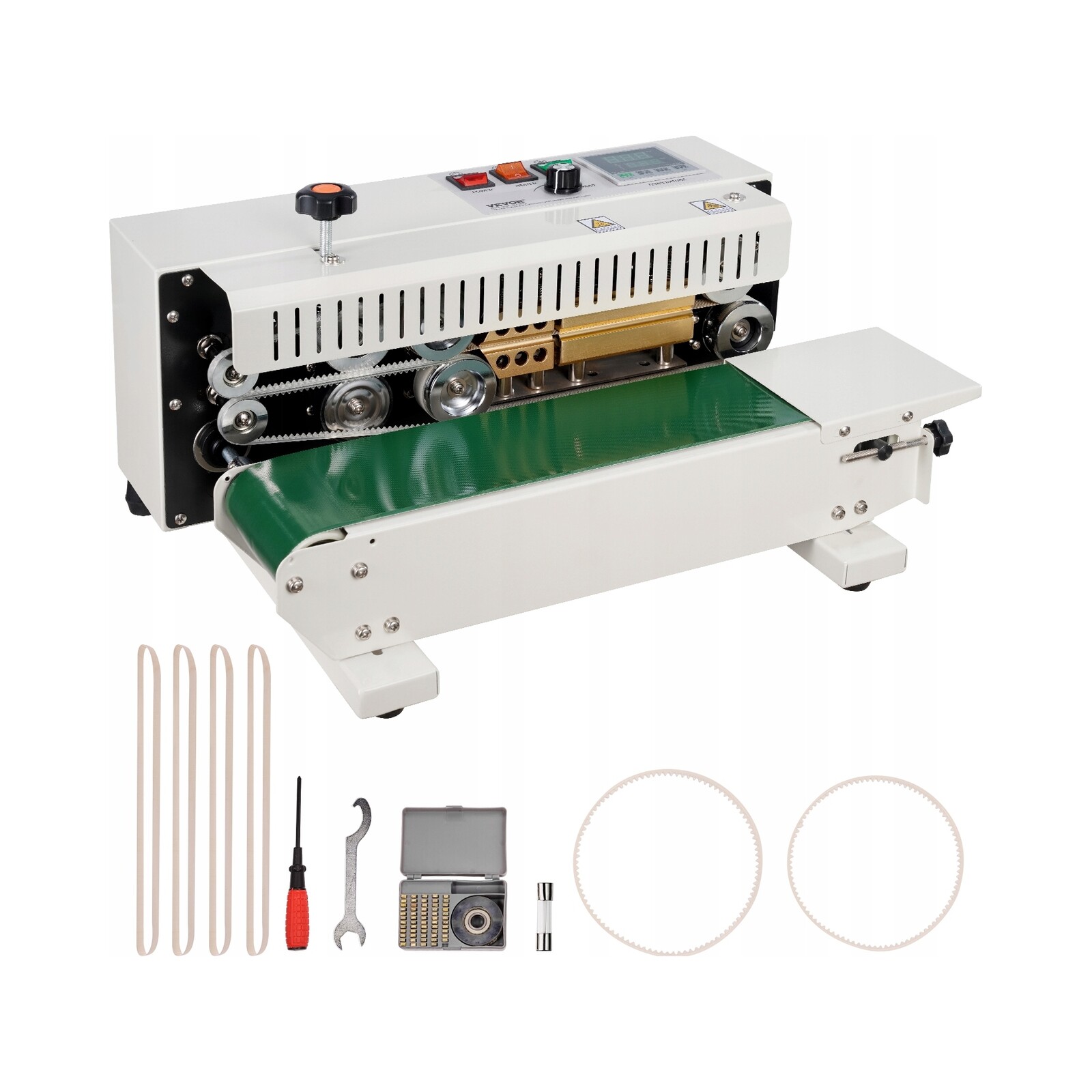 Pásová Svářečka Stroj Na Utěsnění Sáčkových Pásů 600 W 0-16 m/min