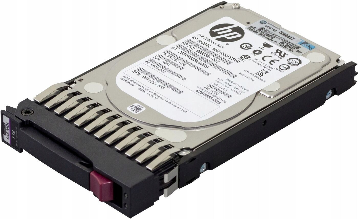 Hewlett Packard Enterprise Hdd Msa 1TB 6G Sas 7.2K Sff