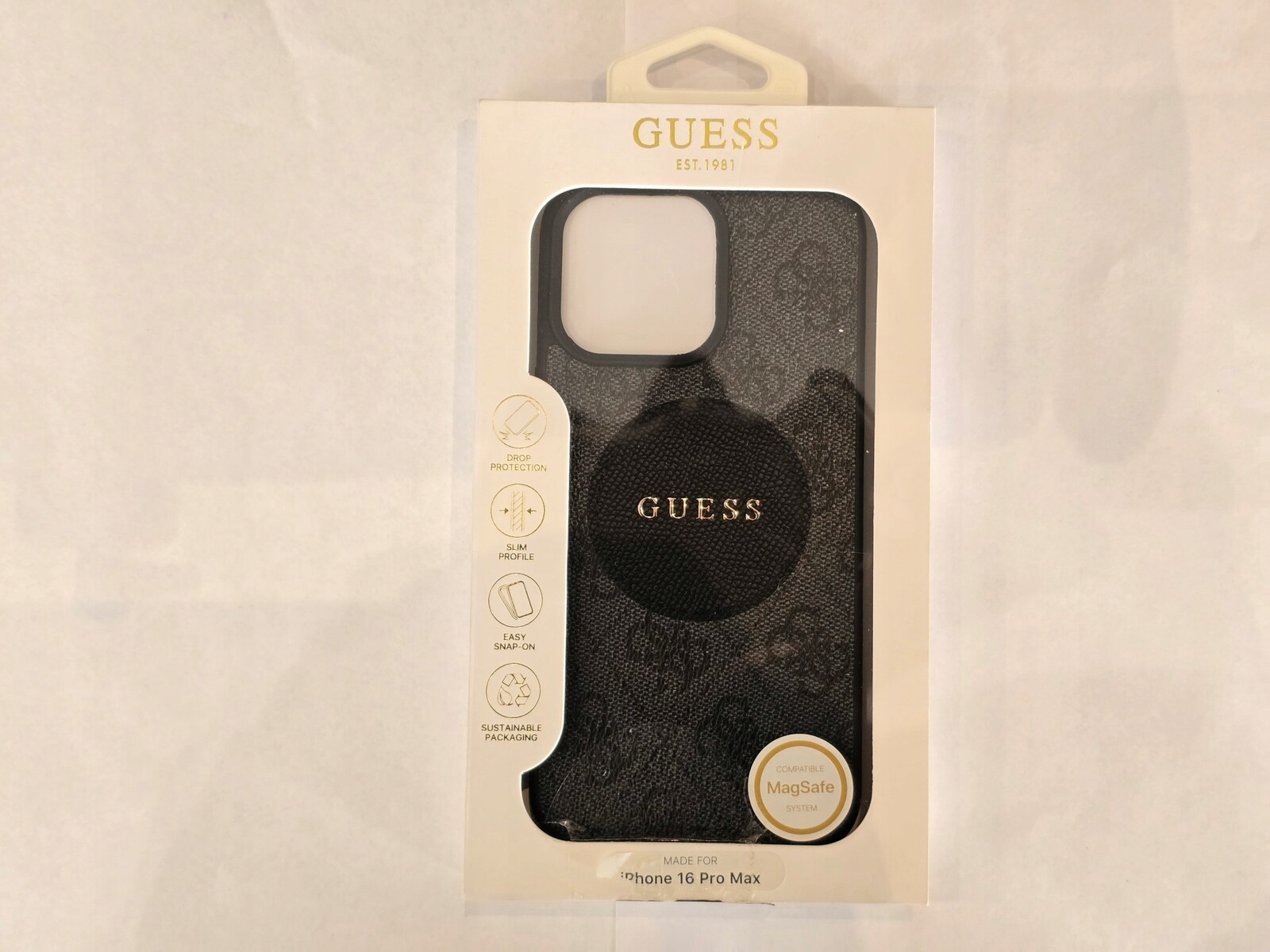 Guess pouzdro pro Iphone 16 Pro Max MagSafe černé
