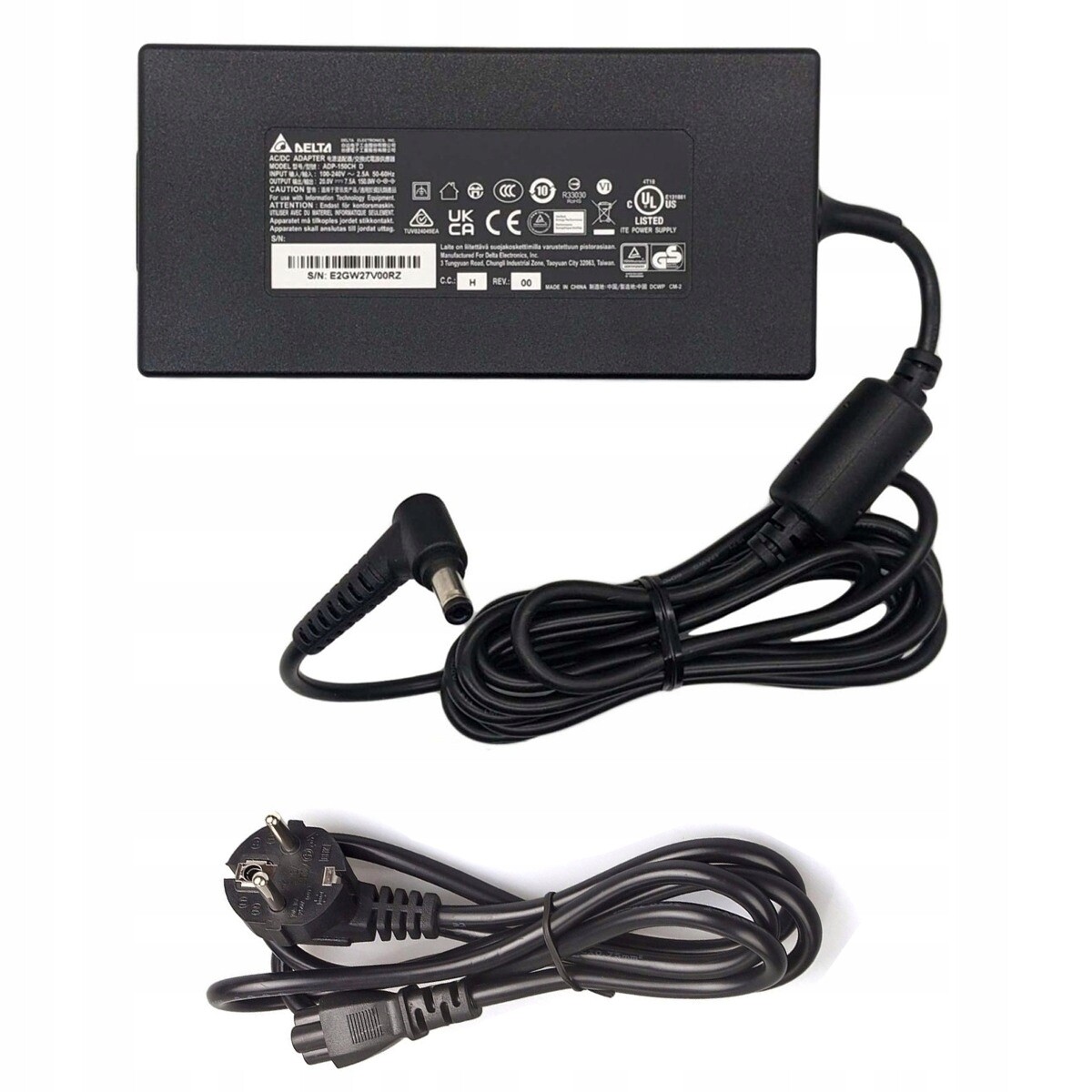 150W Ajp Delta Napájecí zdroj 20V 7,5A 5,5 mm x 2,5 mm napájecí kabel