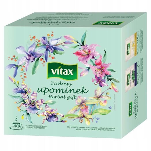 Vitax Bylinný upomínkový mix bylinně ovocných čajů 40 sáčků