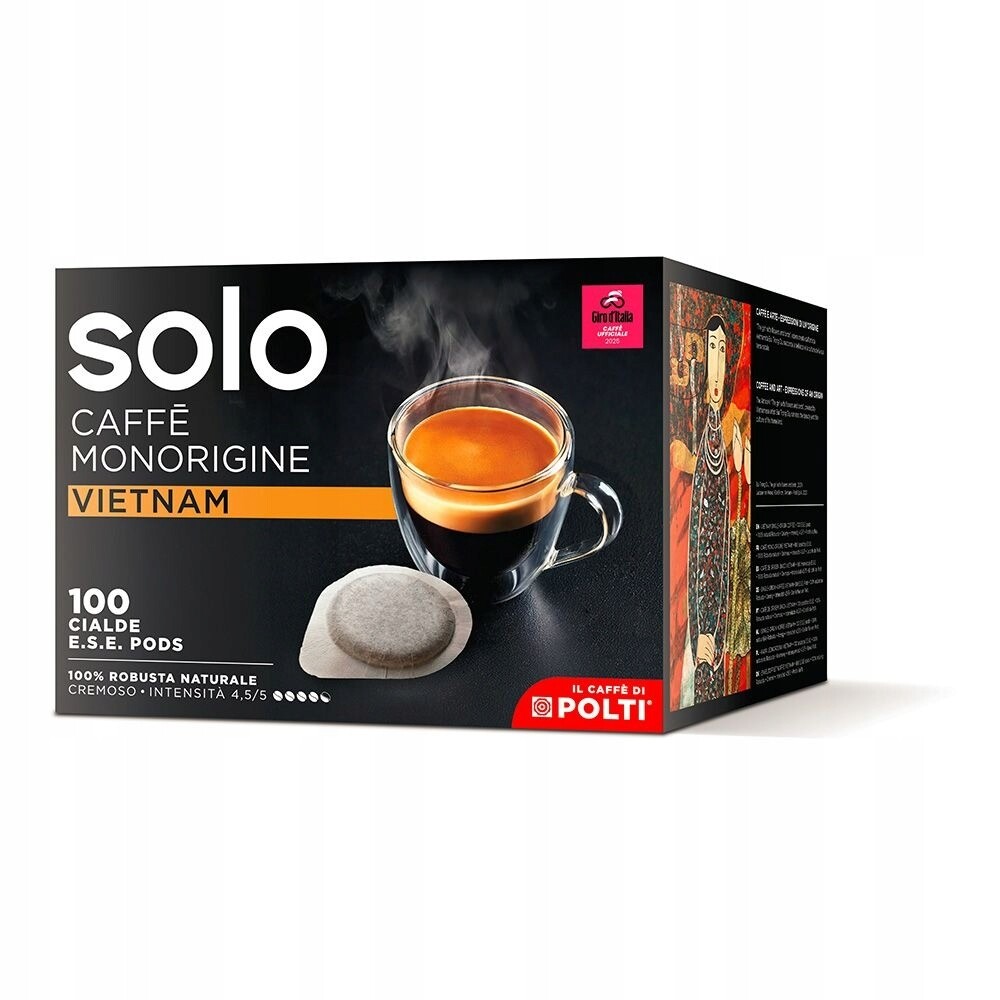 Sada 100 Sáčků E.s.e. Solo Caffè Monorigine Vietnam Pro Kávovary Polti
