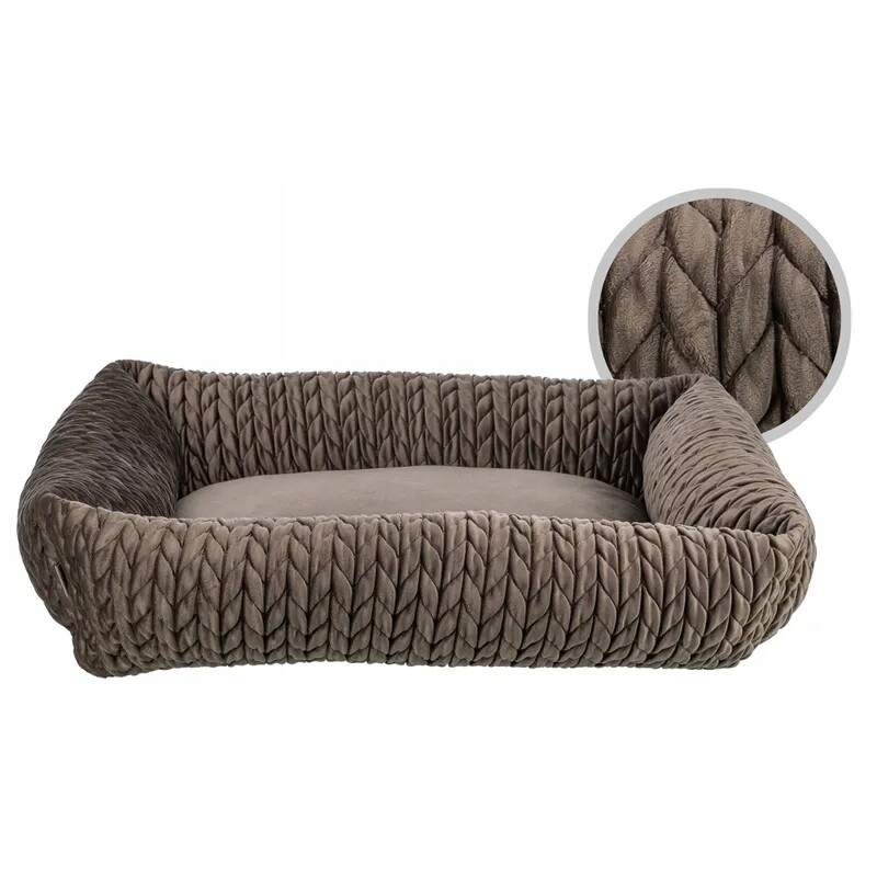 Trixie obdélníkové pelíšek Livia, hnědé 65x50 cm