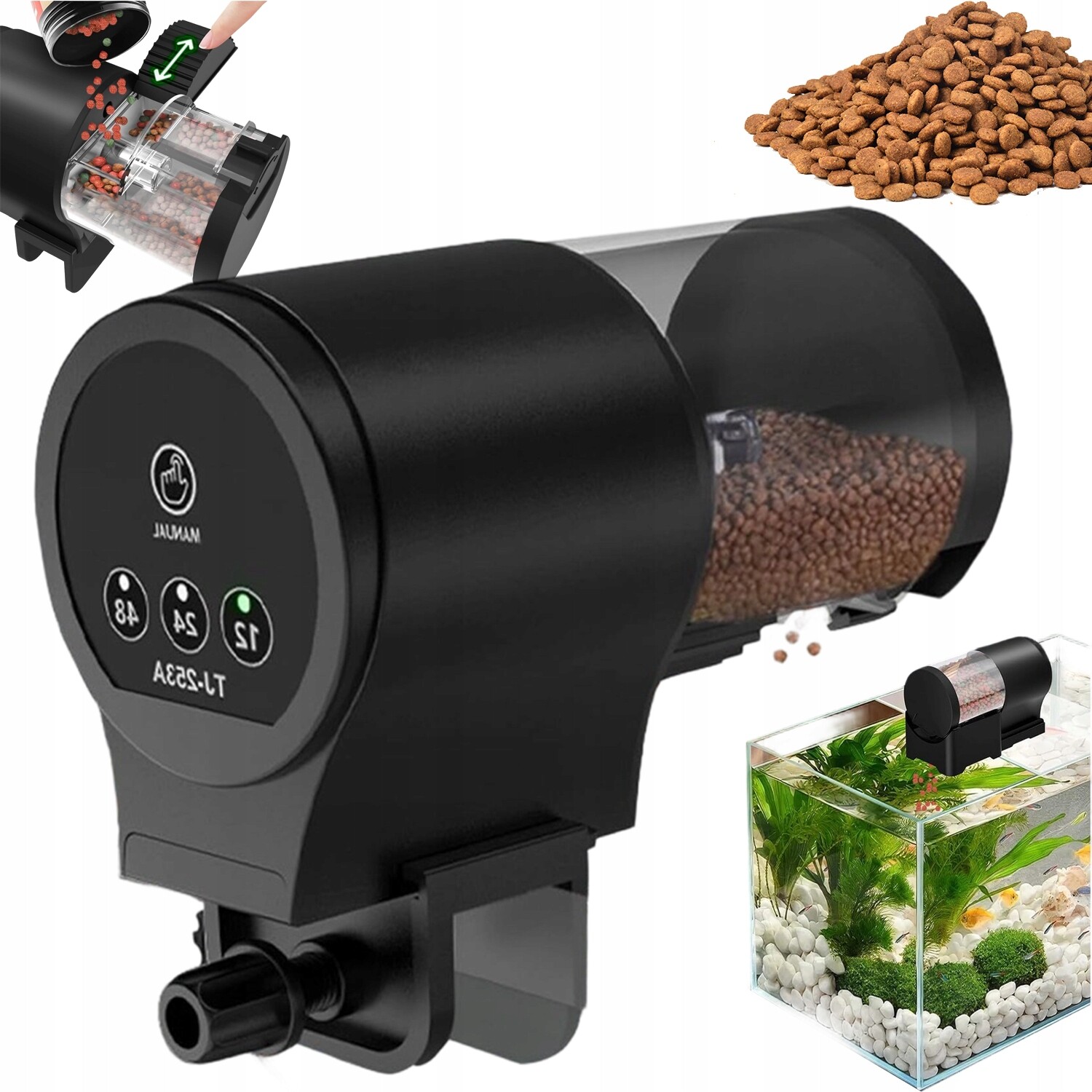 Automatické Krmítko Pro Ryby Dávkovač Krmítka Je Ideální Během Dovolené