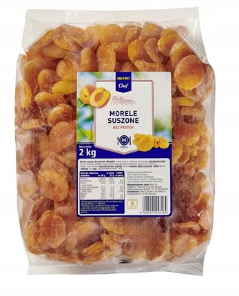 Metro Chef Sušené meruňky bez pecek 2 kg