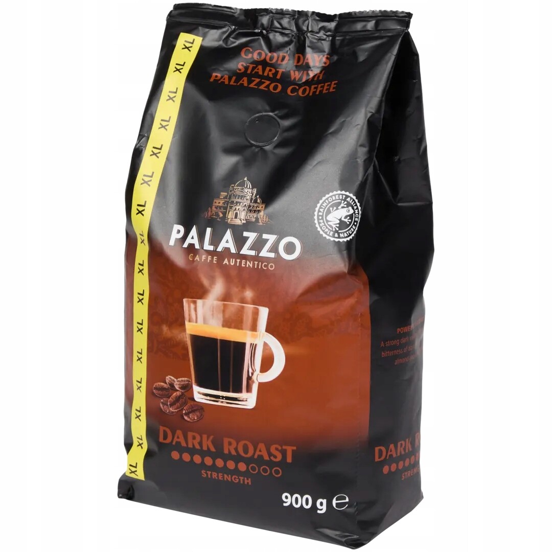 Káva zrnková Arabica Palazzo Dark Roast 900 g