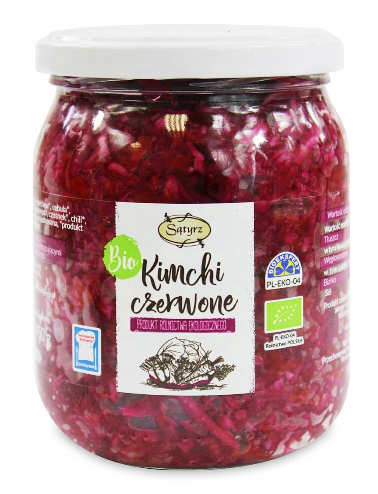 Sątyrz Kimchi červené Bio 450 g