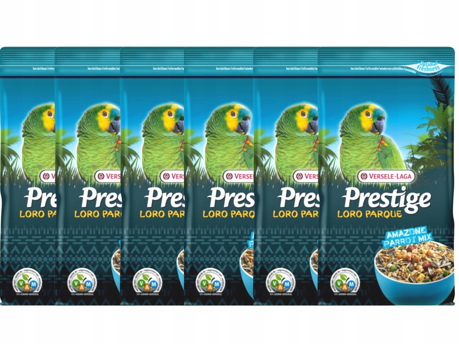 Set 6 ks Versele Laga Amazone Parrot Loro Parque Mix 1kg