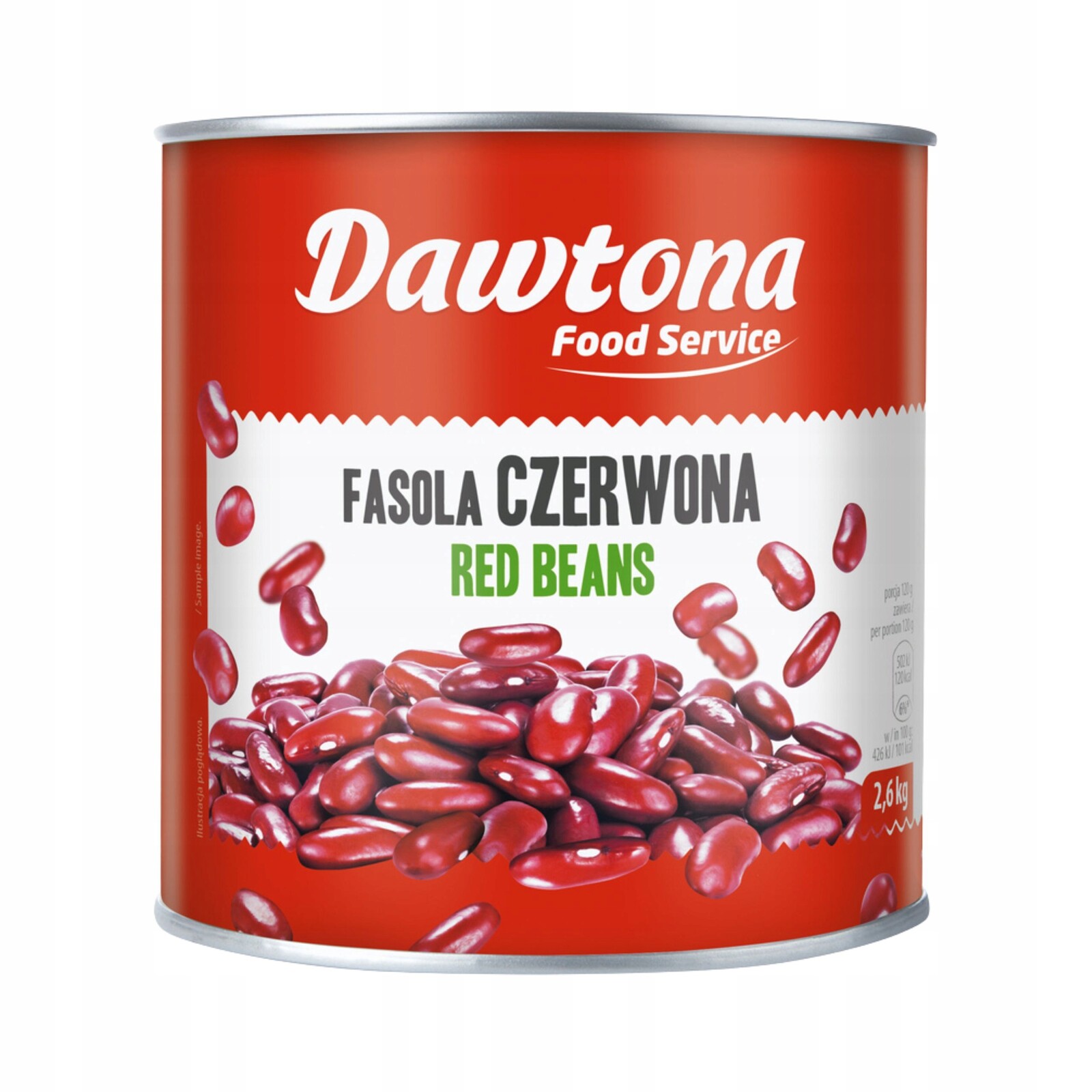 Červené fazole konzervovaná 2600 g Dawtona