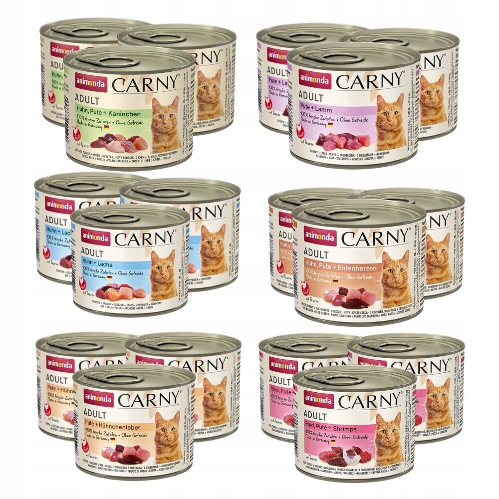 Krmivo mokré pro kočky Animonda Carny Adult mix chutí 18x200 g