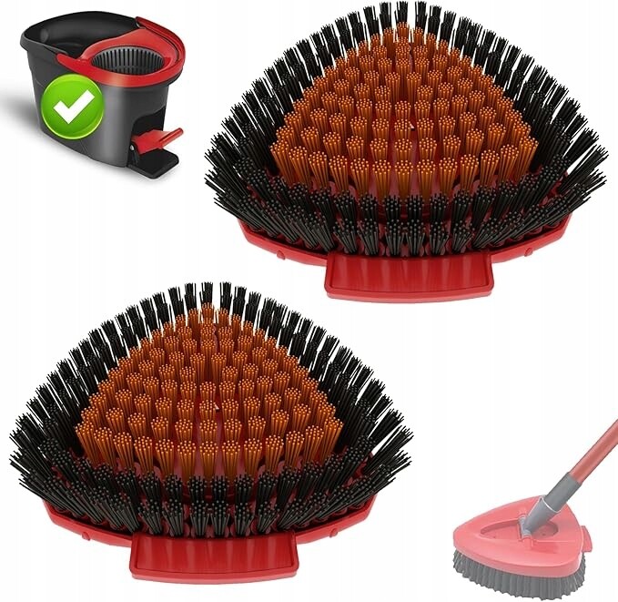 Bublador Spin pro drhnutí, 2 ks vyměnitelných hlavic, kompatibilní s vileda Turbo