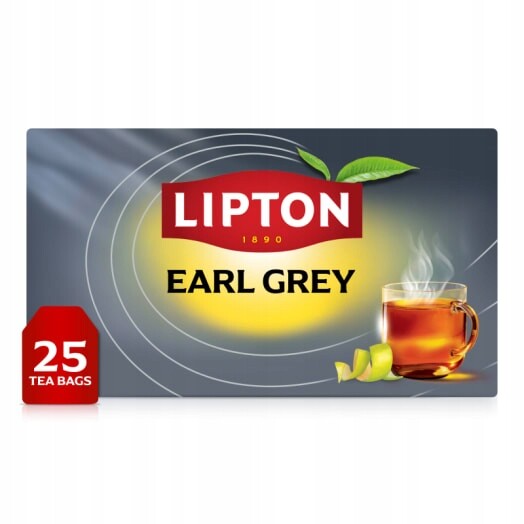 Lipton Earl Grey Čaj černý Classic 25 sáčků ex.