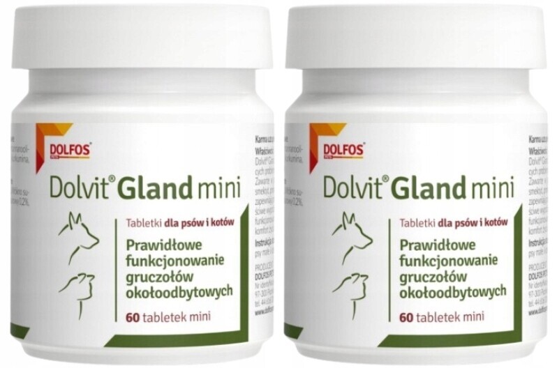 Dolvit Gland Mini Perirektální Žlázy Pro Psa A Kočku 2 x 60 tablet