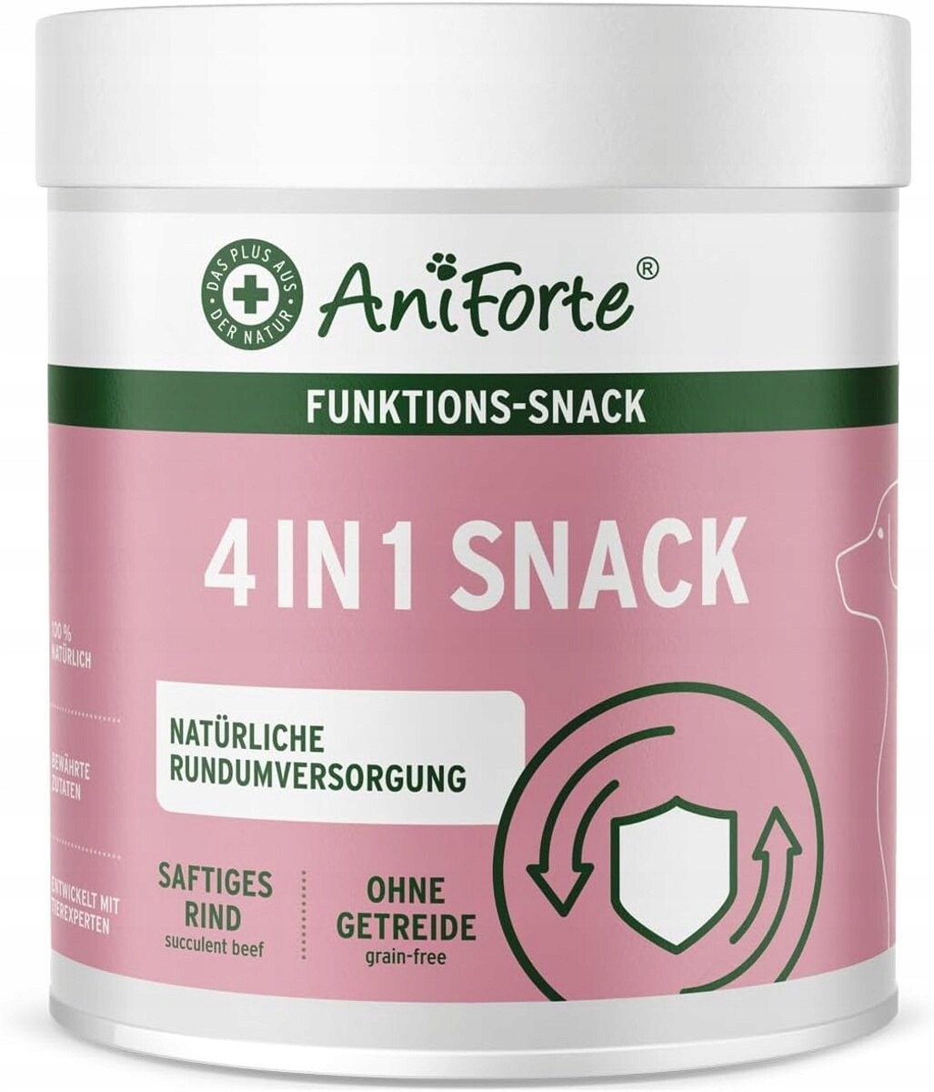 AniForte 4v1 Pamlsek pro psy – Klouby, trávení & péče o srst, bez obilovin 300g