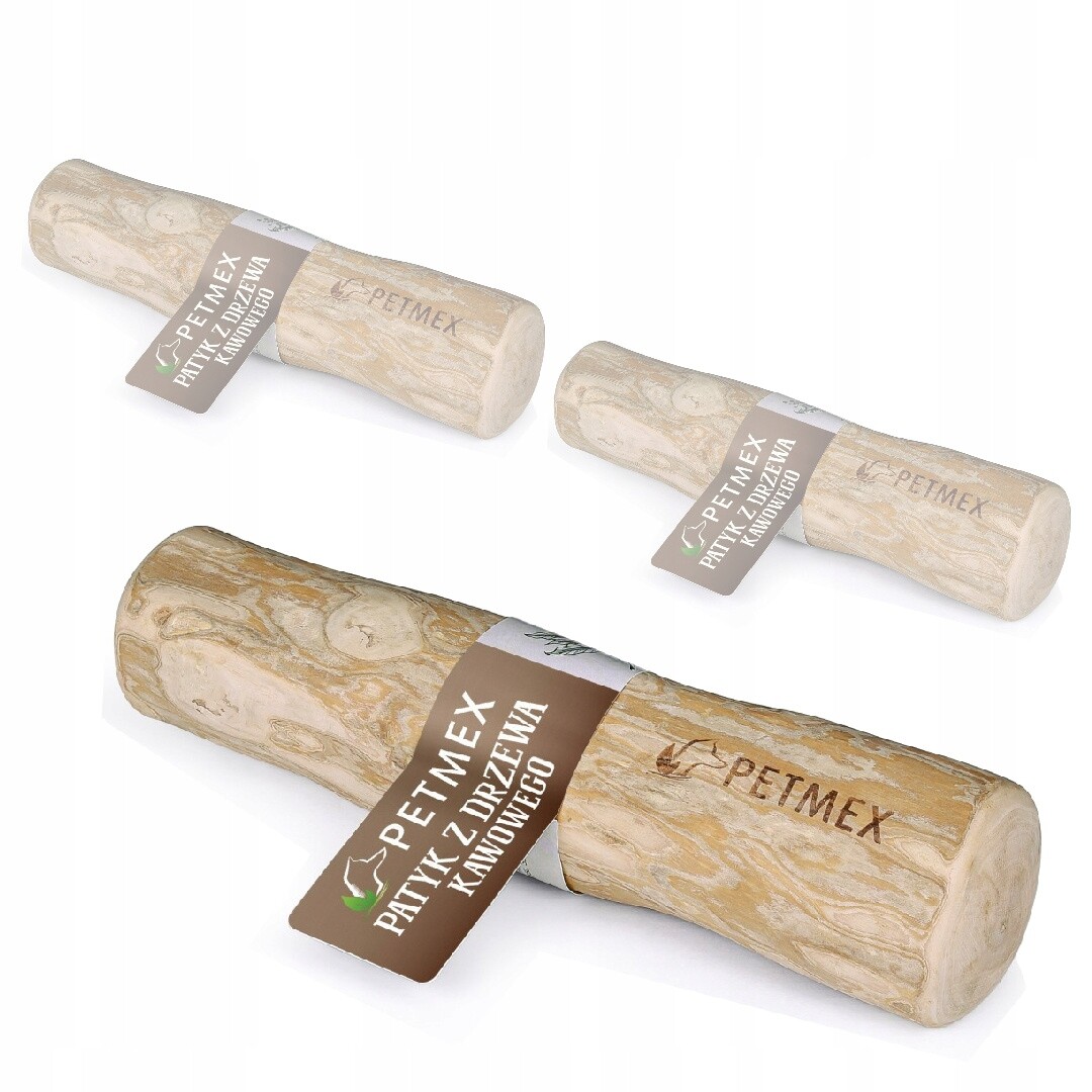 Petmex Klacek z kávovníku 3 ks Velikost XL Přírodní psí pamlsek