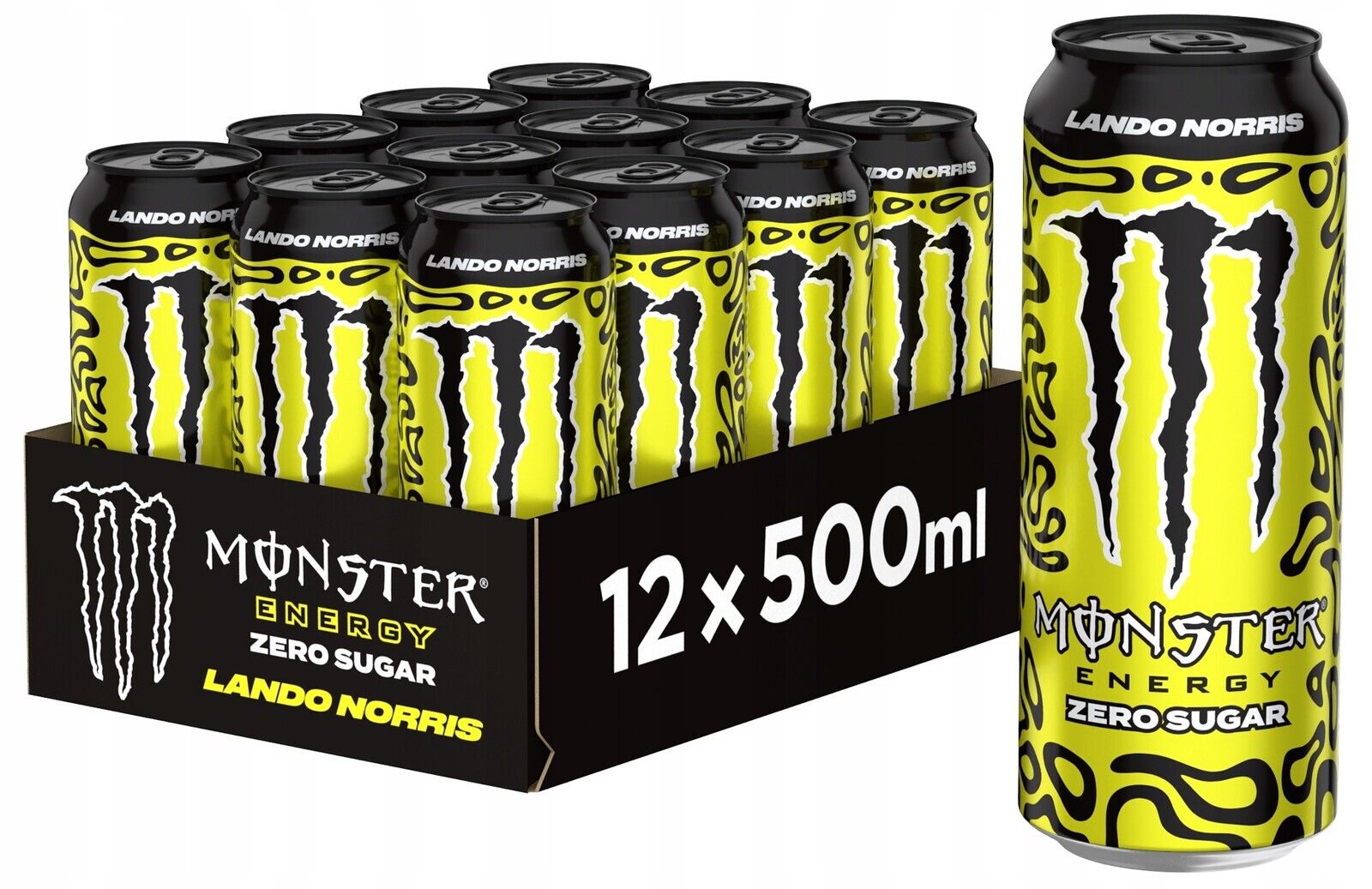 Monster Energy Lando Norris energetický nápoj bez cukru 500 ml x 12 kusů