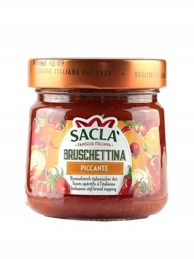 Rajčatová omáčka s pálivou paprikou Bruschettina Piccante 190 g Sacla