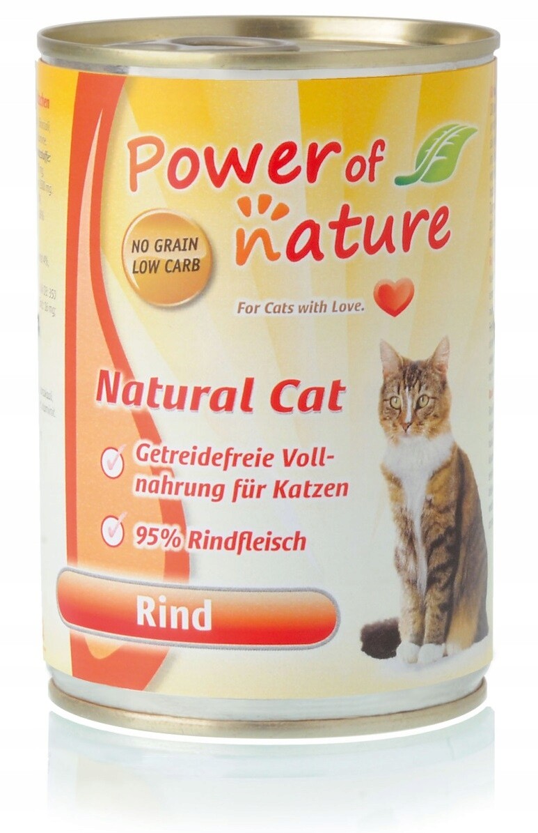 3X Power of Nature Natural Cat Hovězí maso 400 g