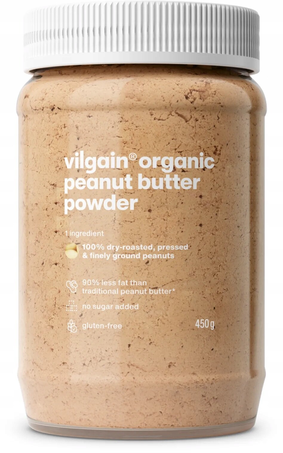 Vilgain 100% ořechový krém v prášku v prášku 450 g