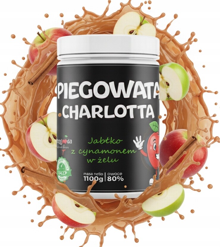 Fruželina bez cukru džem Keto Jablečný Koláč 51 kcal Apple Cinnamon Velký 1,1 kg