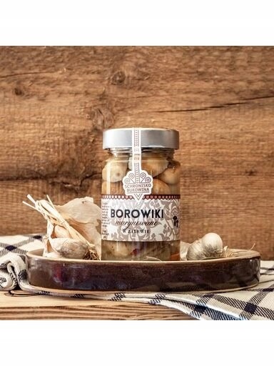 Houby Borowiki marinované v nálevu 220 g Schronisko Bukowina
