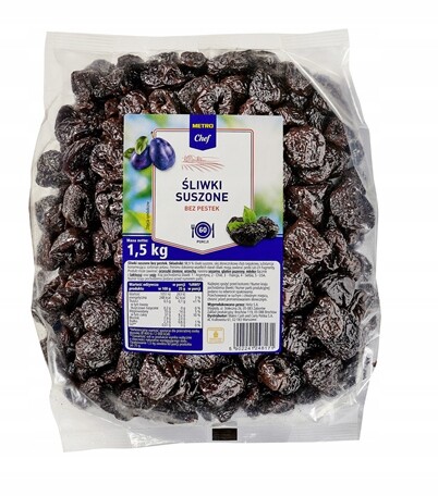 Metro Chef Švestky sušené bez pecek 1,5 kg