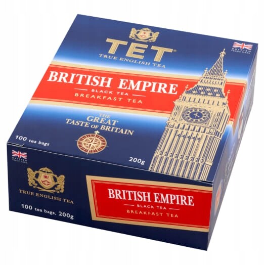 Tet British Empire Černý čaj 100 sáčků s přívěskem